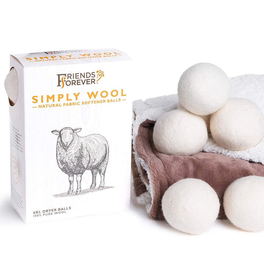 Wool Dryer Balls 6 Pack XL - Reusable