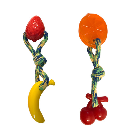 Dog Chew Toys | Dog Rope Toys - Orange and Banana 
