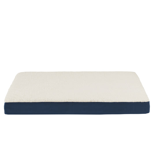 Orthopedic Dog Bed & Cat Bed | Cooling Dog Beds with 2 Layer Foam - Kato/Navy