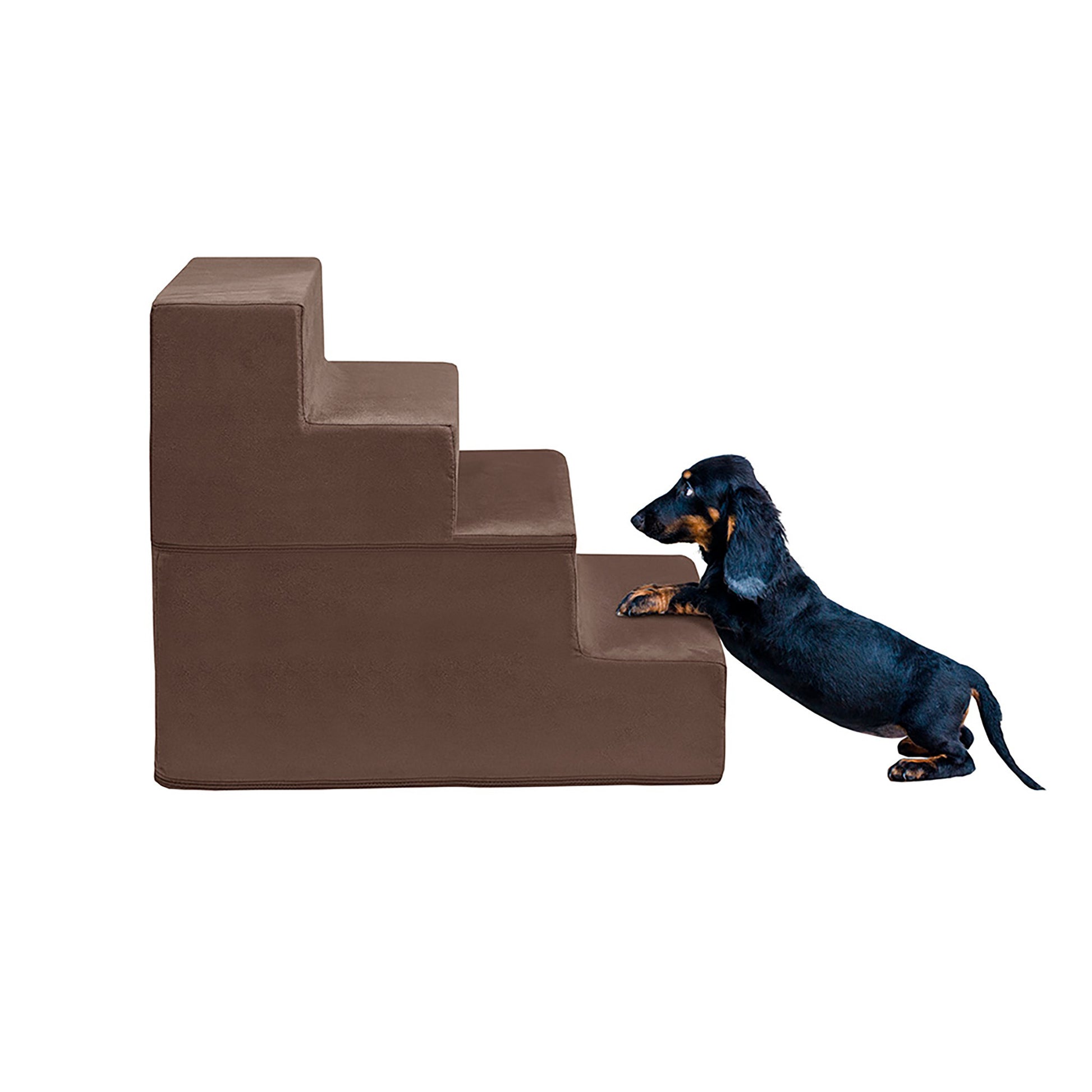 4-Step Pet Stairs | Dog Stairs - Milo/Cocoa